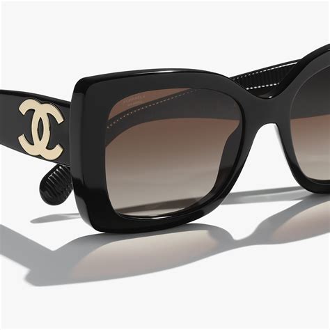 CHANEL Sunglasses: Square Sunglasses, acetate 9167 — 